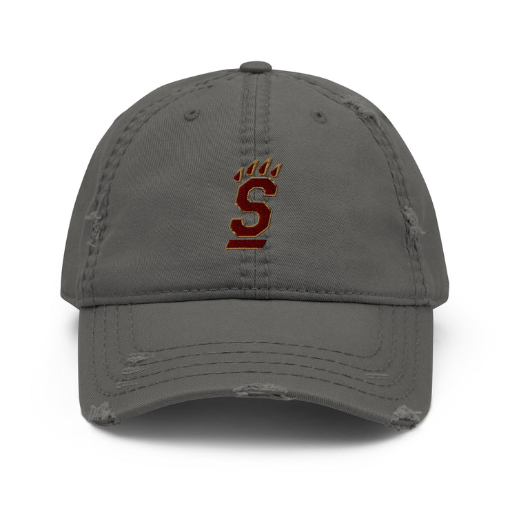 S Logo Distressed Dad Hat