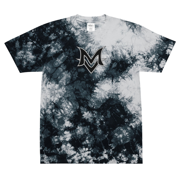 Black MV Logo Oversized tie-dye t-shirt