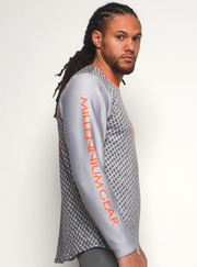 MG Texture Gradient Ath Fit Long Sleeve Crew