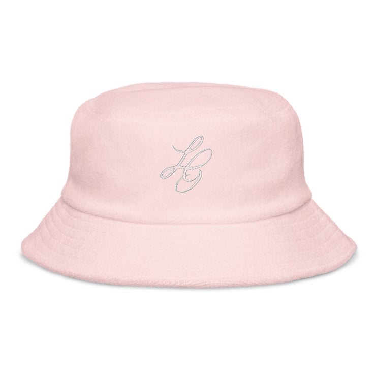 LG Unstructured terry cloth bucket hat